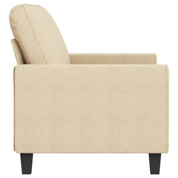 Maison Exclusive - Soffa 2-sits Creme 140 cm Tyg