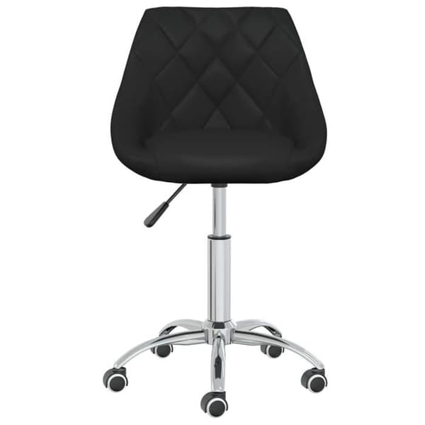 Maison Exclusive - Snurrbara matstolar set om 4 Svart konstläder