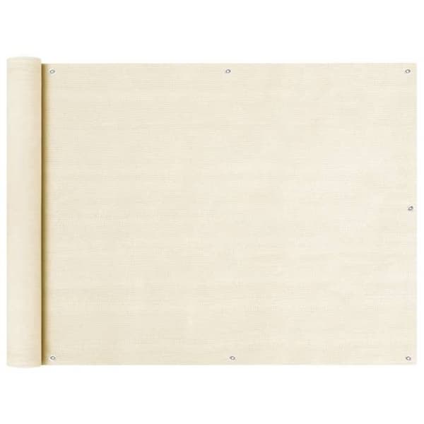 Maison Exclusive - Balkongskärm Kräm 90x400 cm PEHD Grädde