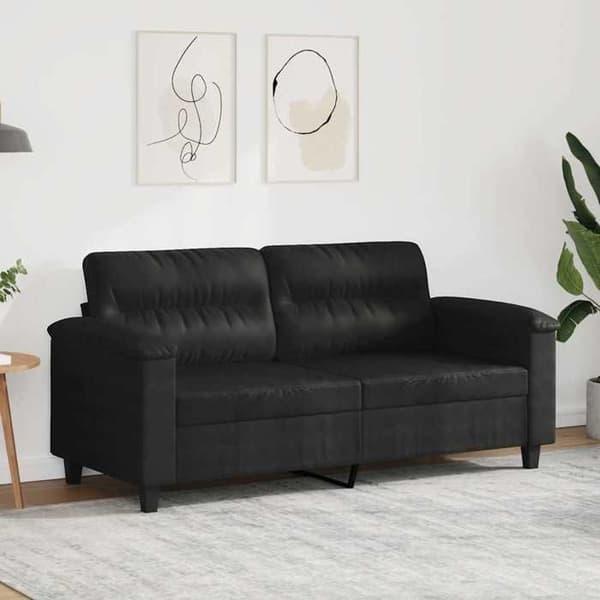 Maison Exclusive - 2-personers sofa Sort 140 cm Mikrofiber stof