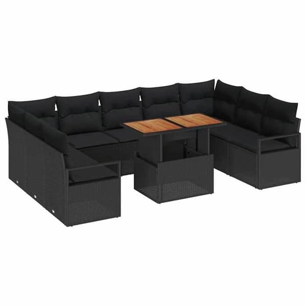 Maison Exclusive - 10 osan puutarhakalustesarja 9-hengen