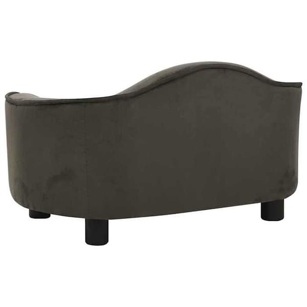 Maison Exclusive - Tummanharmaa koiran sohva 67x47x36 cm Pehmeä mörkgrå