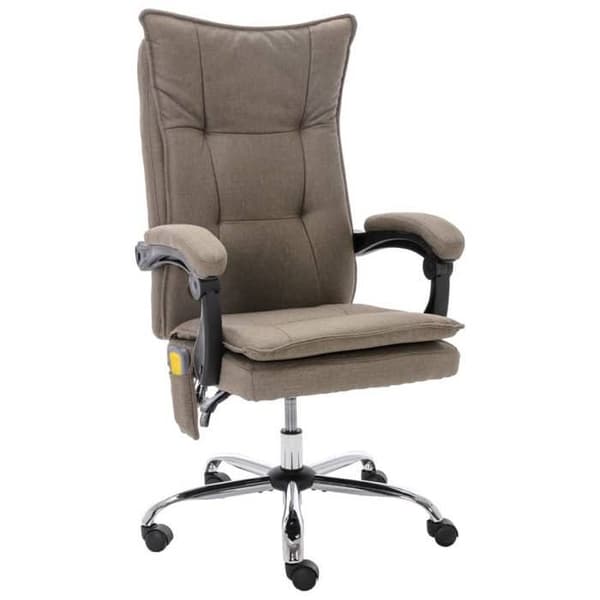 Maison Exclusive - Massage kontorstol Taupe Stof mol