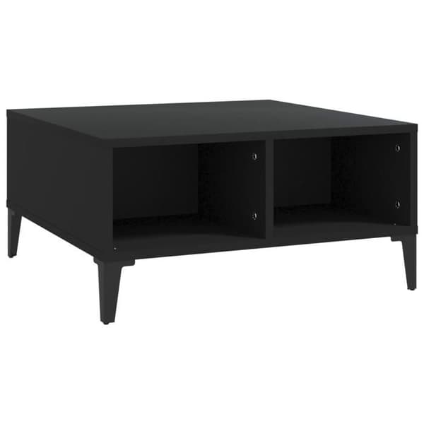 Bord - EKSKLUSIV HUS - 60x60x30 cm - Sort - Ingeniørtræ - 4 rum Svart