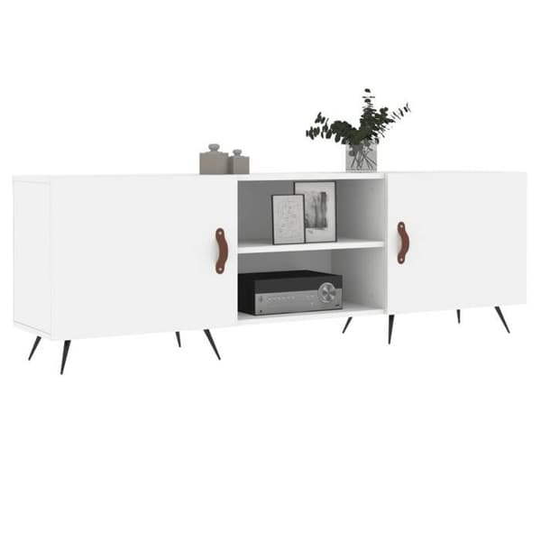 Maison Exclusive - TV-möbel vit 150x30x50 cm ingenjörsträ