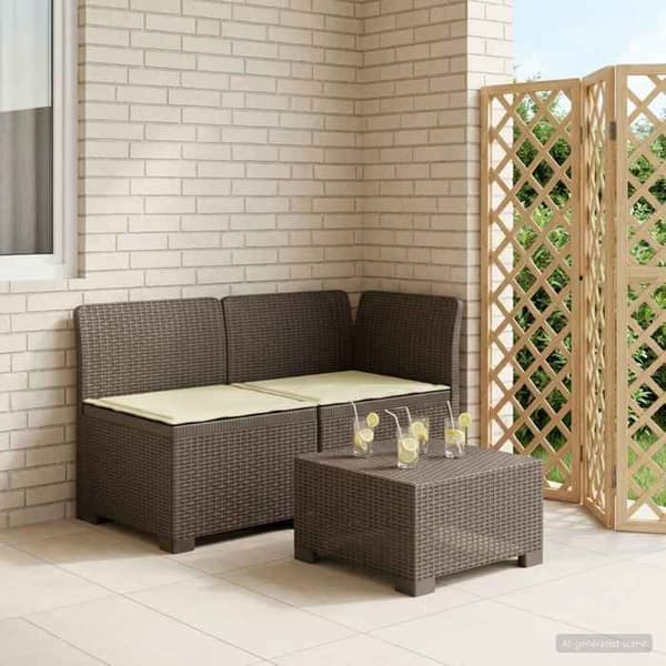 Havemøbel - EKSKLUSIVT HUS - 2-personers sofa - Rattan look - Polypropylen - UV-resistent