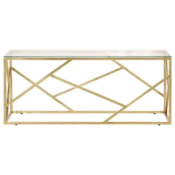 Maison Exclusive - Bord i forkromet rustfrit stål og hærdet glas