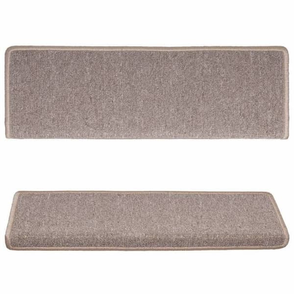 Maison Exclusive - Trappmatta 15 delar 65 x 21 x 4 cm Ljusbrun Rektangulär kant Ljuste brun