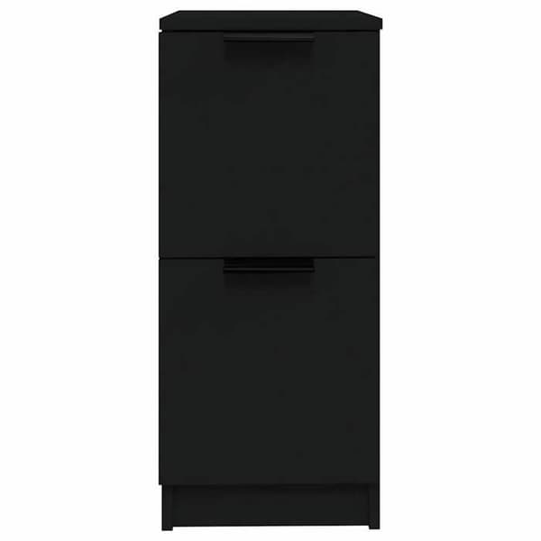 Maison Exclusive - Buffet 2 stk sort 30x30x70 cm ingeniørtræ