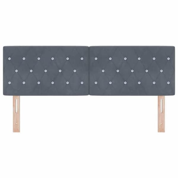Maison Exclusive - Mörkgrå sänggavel 144 cm Sammet