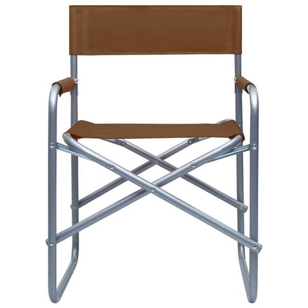 Maison Exclusive - Regissörsstolar set om 2 Stål Brun