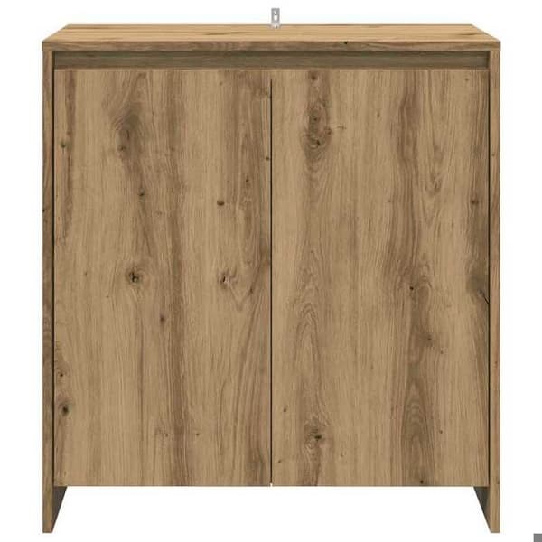 Maison Exclusive - Buffet 2 stk. egetræ håndlavet ingeniørtræ