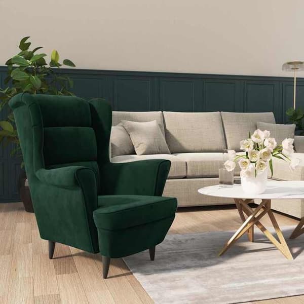 Maison Exclusive - Tummanvihreä samettituoli