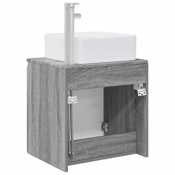Exklusiv möbel - Väggmonterad handfat Vanity Sonoma grå 49,5 x 41 x 63 cm Sonoma grå