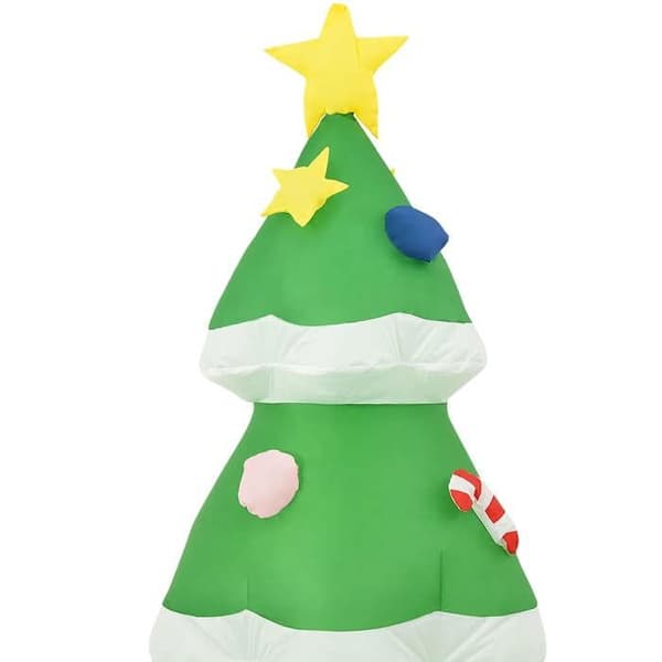 Maison Exclusive - Oppustelig juletræ med LED Ind/Out 240 cm