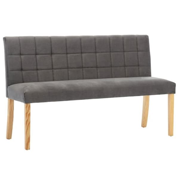 Maison Exclusive - Bænk 140 cm Grå Velour Grå