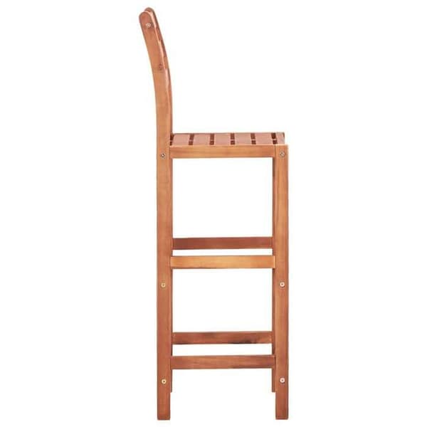 Maison Exclusive - Barstolar set om 4 i solid akaciaträ
