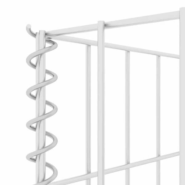 Maison Exclusive - Gabionplanter i H Ståltråd 260x40x80 cm silver-