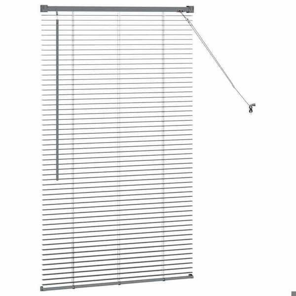 Maison Exclusive - Mörkgrå Venedigsgardin 130 x 80 cm 25 mm Aluminium Mörkgrå