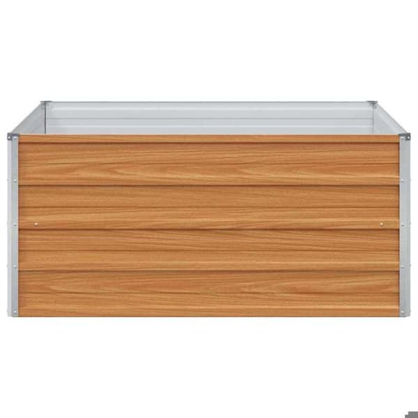 Maison Exclusive - Hævet plantekasse Lys Brun 100 x 100 x 45 cm