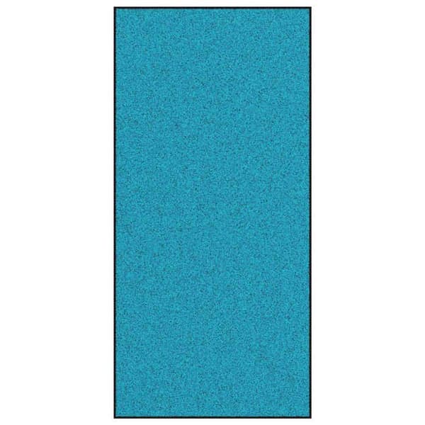 Maison Exclusive - Indgangsmatte Cyan og Sort 120 x 250 cm 100% Polyamid