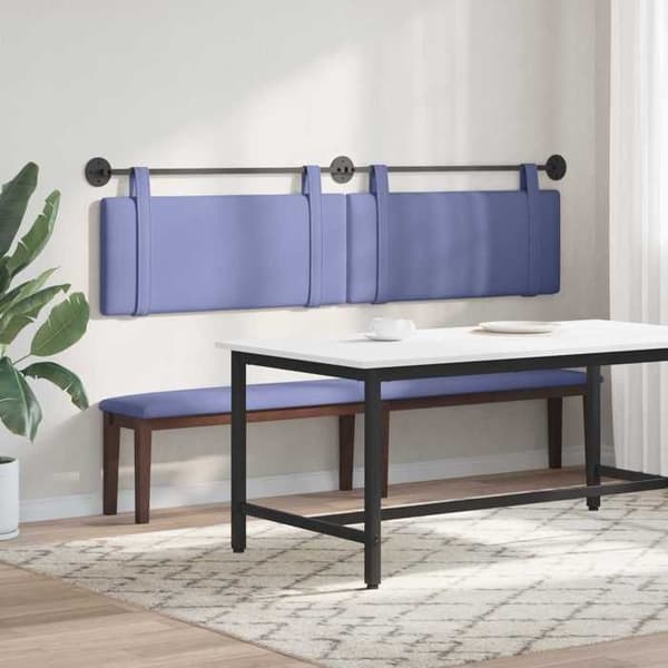 Maison Exclusive - Hängande sänggavel Blå denim Tyg