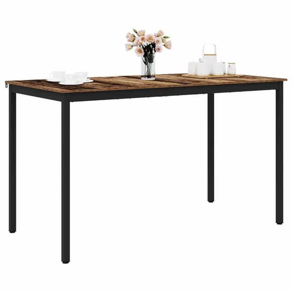 Maison Exclusive - Stående barbord i ingeniørtræ, rektangulær