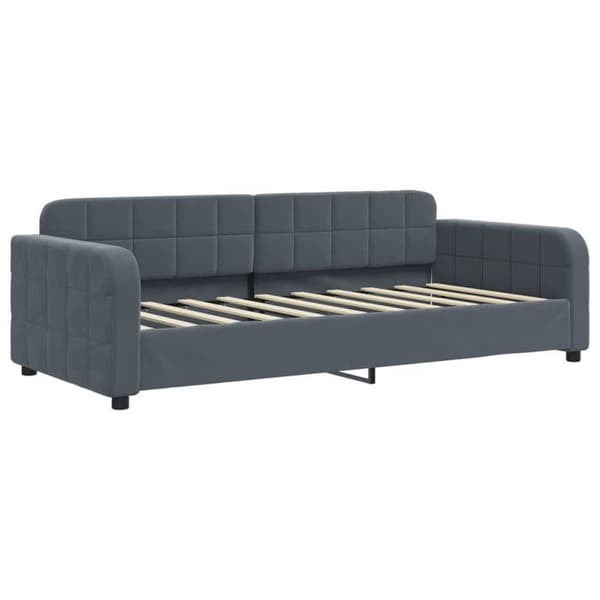 Maison Exclusive - Mörkgrå vilobädd 90x190 cm sammet