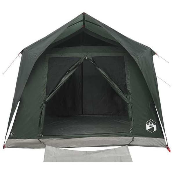 Maison Exclusive - Tunnel telt 6 personer Grøn army Polyester og Stål