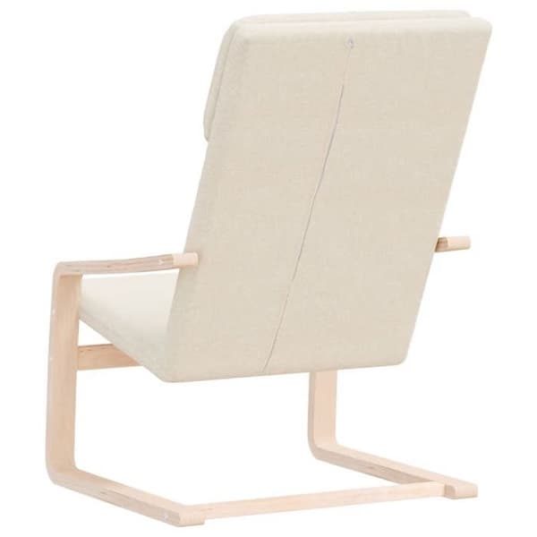 Maison Exclusive - Avkopplingsstol Creme Tyg Grädde