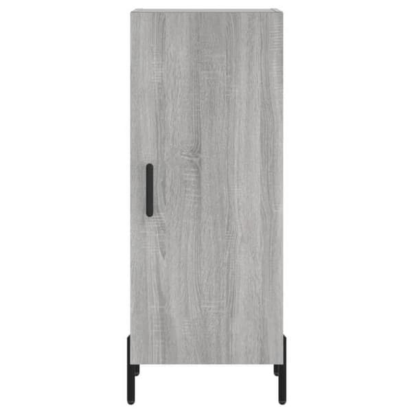 Maison Exclusive - Buffé hög Sonoma grå 34,5x34x180 cm Ingenjörsträ