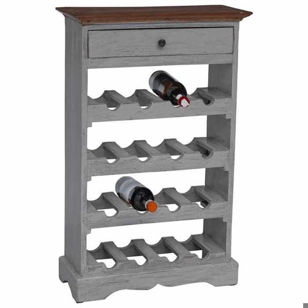 Maison Exclusive - Massiivinen mahonkikaappi pulloille 55x23x85 cm