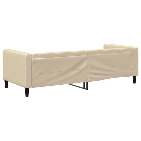 Maison Exclusive - Levossa ilman patjaa, kerma 80x200 cm kangas Grädde