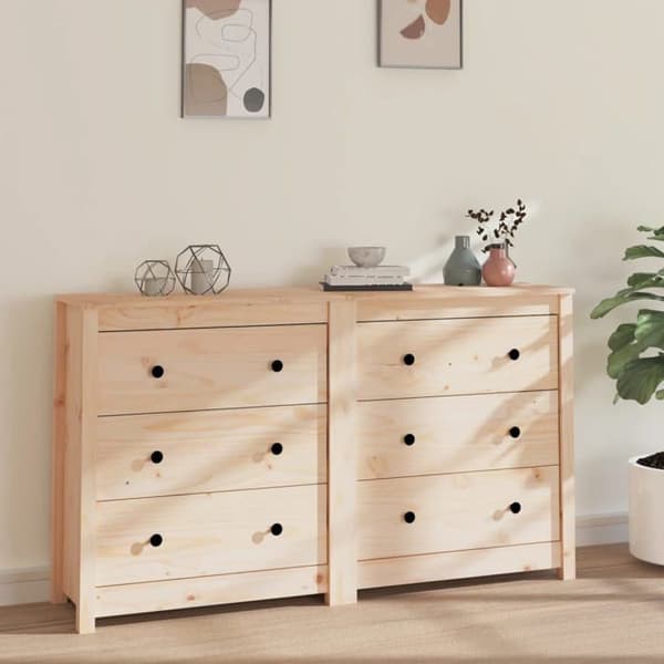 Maison Exclusive - Buffé 140x35x80 cm Massivt furu