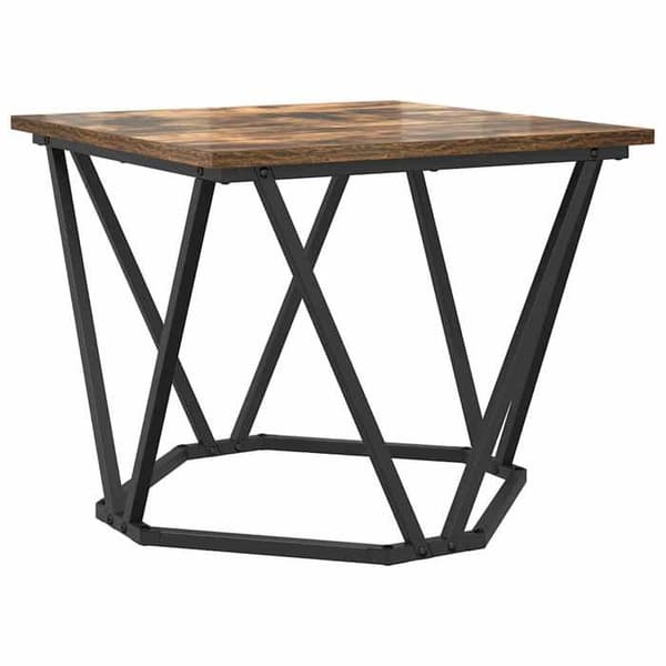 Maison Exclusive - Sæt af 2 sideborde Røget eg 50 x 50 x 40 cm Rökt ek
