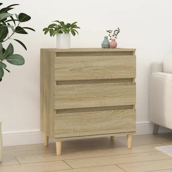 Maison Exclusive - Buffet Eg sonoma 60x35x70 cm Ingeniørtræ