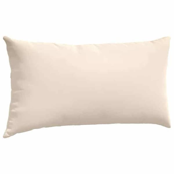 Soffkuddar - EXKLUSIVT HEM - Set om 2 stycken - 80 x 40 cm - Beige - Dragkedjeöverdrag - Polyester beige