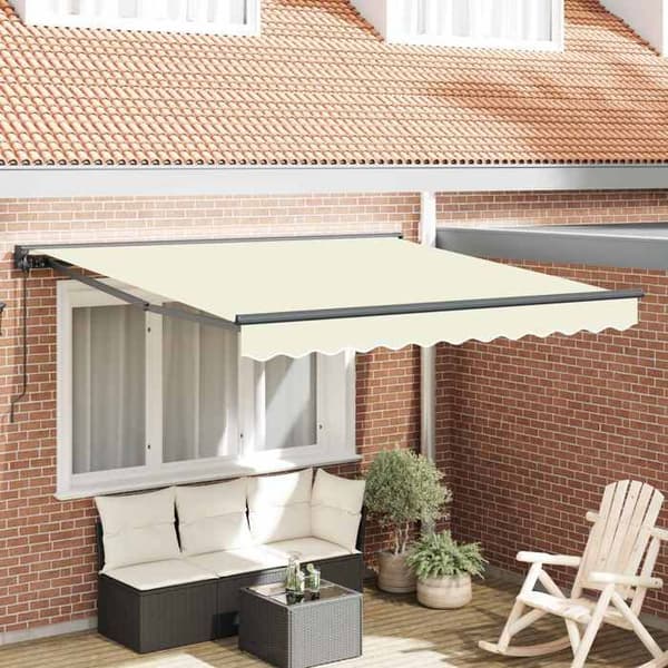 Maison Exclusive - Kermansateen 300 x 250 cm polyesterista PU-pinnoitteella Grädde