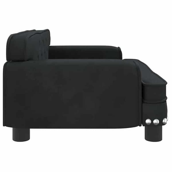 Maison Exclusive - Sort hundeseng 70x45x30 cm velour Svart