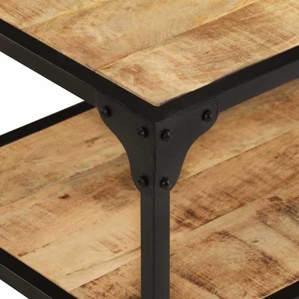 Maison Exclusive - Matala pöytä 90x45x35 cm Raaka mangopuu