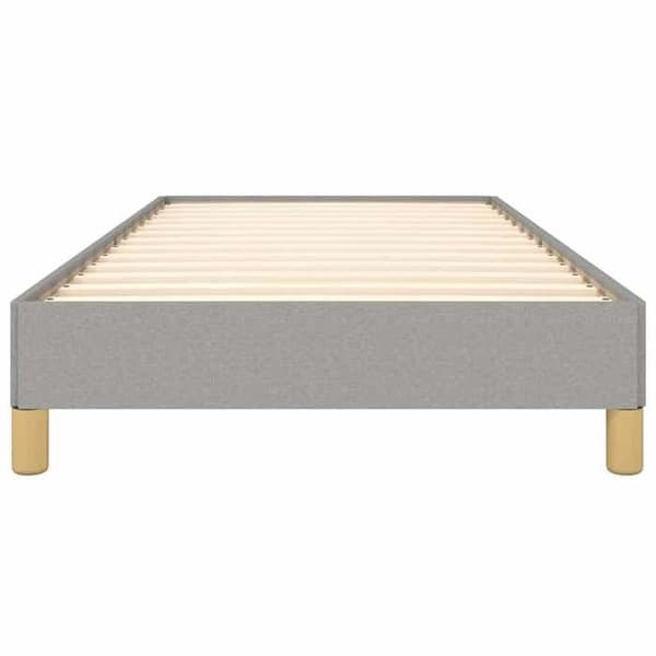 Maison Exclusive - Sengebund uden madras lys grå 80x200 cm stof Ljusgrått