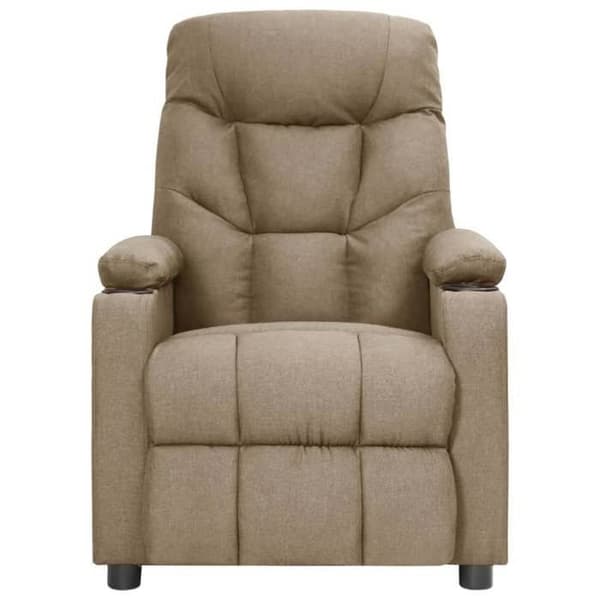 Maison Exclusive - Elektrisk lutbar fåtölj Taupe Tyg Mol