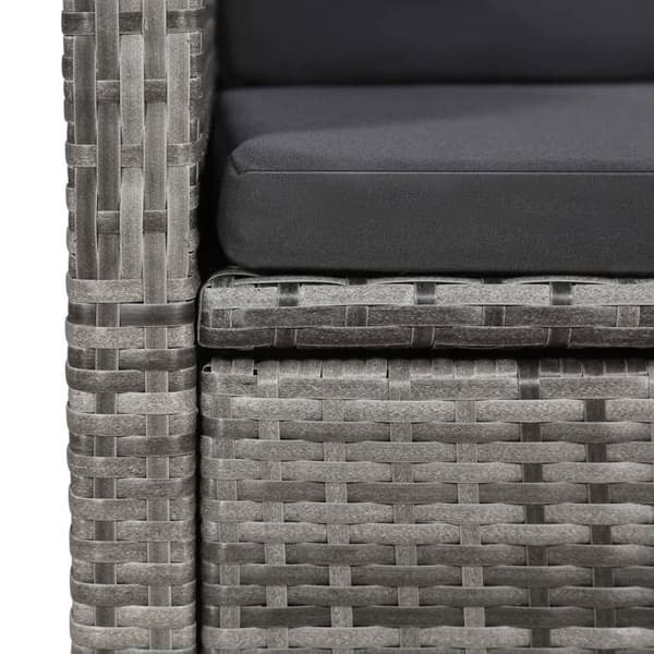 Maison Exclusive - 3 osan puutarhapöytäryhmä Harmaa Grå
