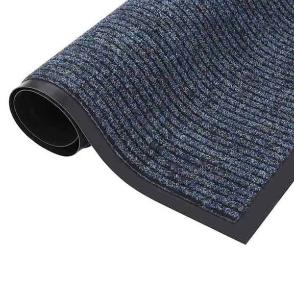Maison Exclusive - Stribet dørmåtte Blå 40x60 cm Blå