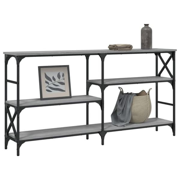Maison Exclusive - Consolebord sonoma grå 150x29x76,5 cm ingeniørtræ