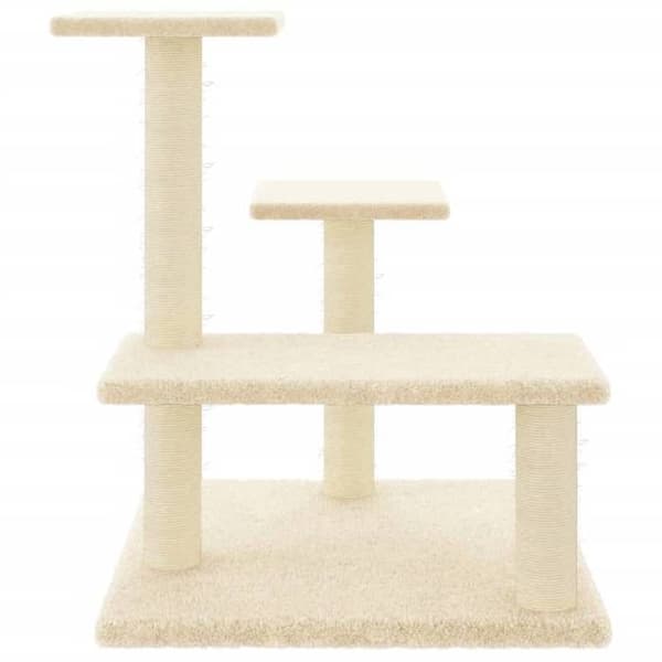 Maison Exclusive - Kattekradse med sisal i creme 61 cm
