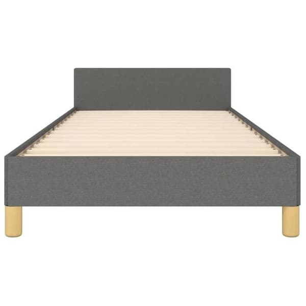 Maison Exclusive - Sängram utan madrass mörkgrå 80x200 cm tyg