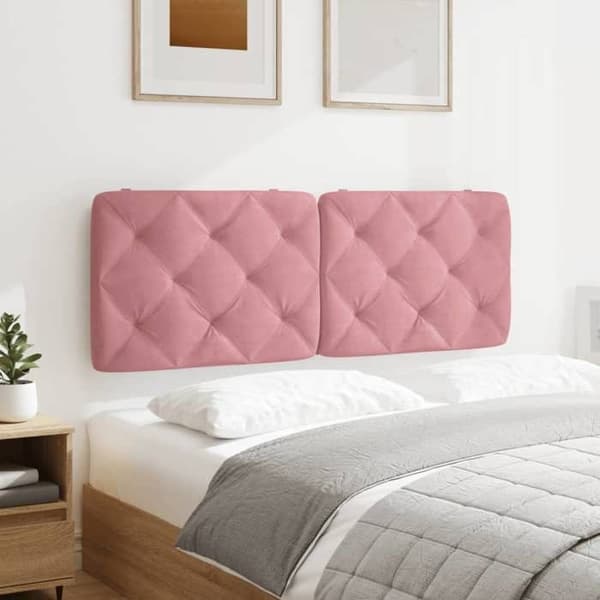 Maison Exclusive - Rosa huvudgavelkudde 140 cm sammet