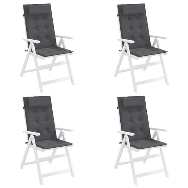 Maison Exclusive - Kuddar för stolar med hög rygg, set om 4, antracit