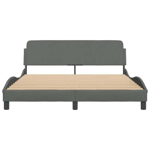 Maison Exclusive - Dover-sänkykehys tummanharmaa 160x200 cm kangas mörkgrå